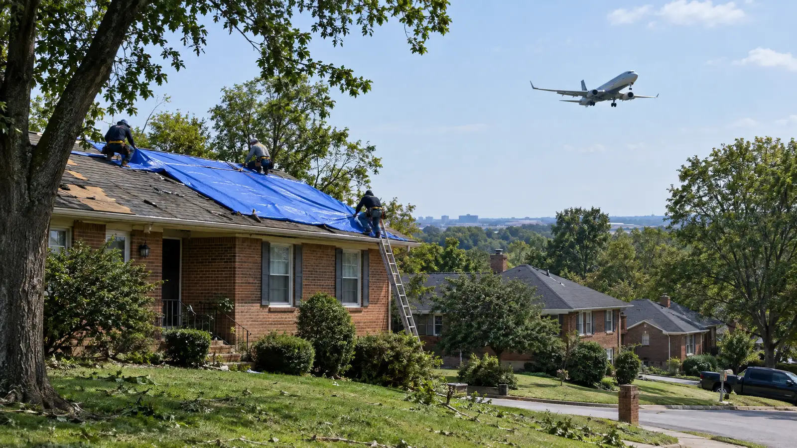Emergency roofing and tarping in Donelson, Tennessee