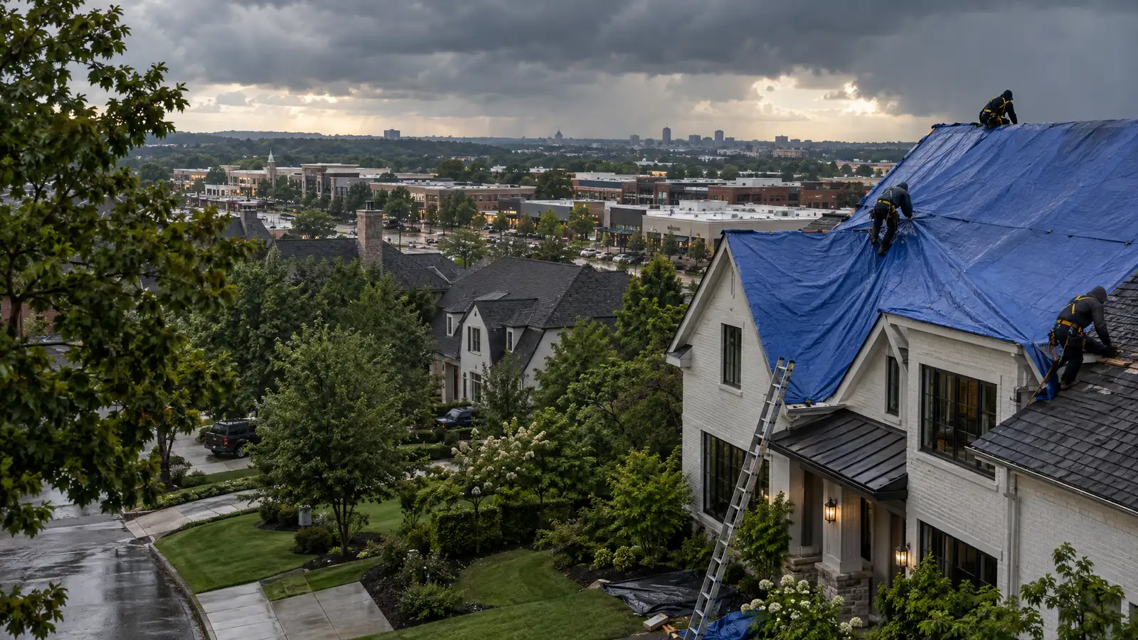 Emergency roofing and tarping in Green Hills, Tennessee