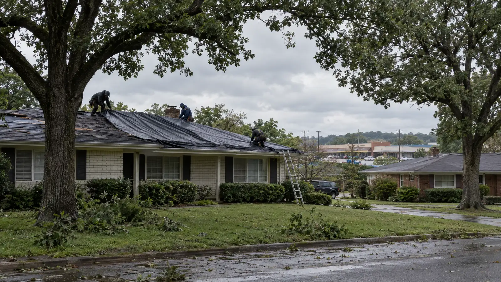 Emergency roofing and tarping in Madison, Tennessee