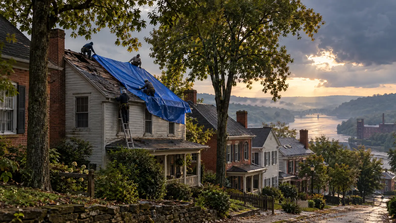 Emergency roofing and tarping in Old Hickory, Tennessee