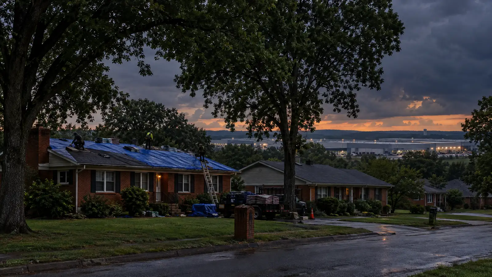Emergency roofing and tarping in Smyrna, Tennessee