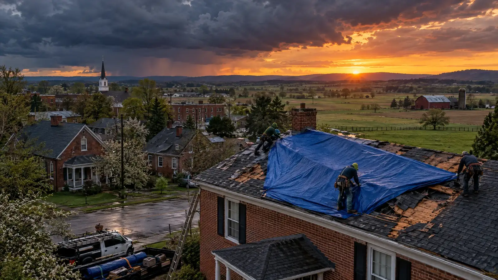 Emergency roofing and tarping in Springfield, Tennessee