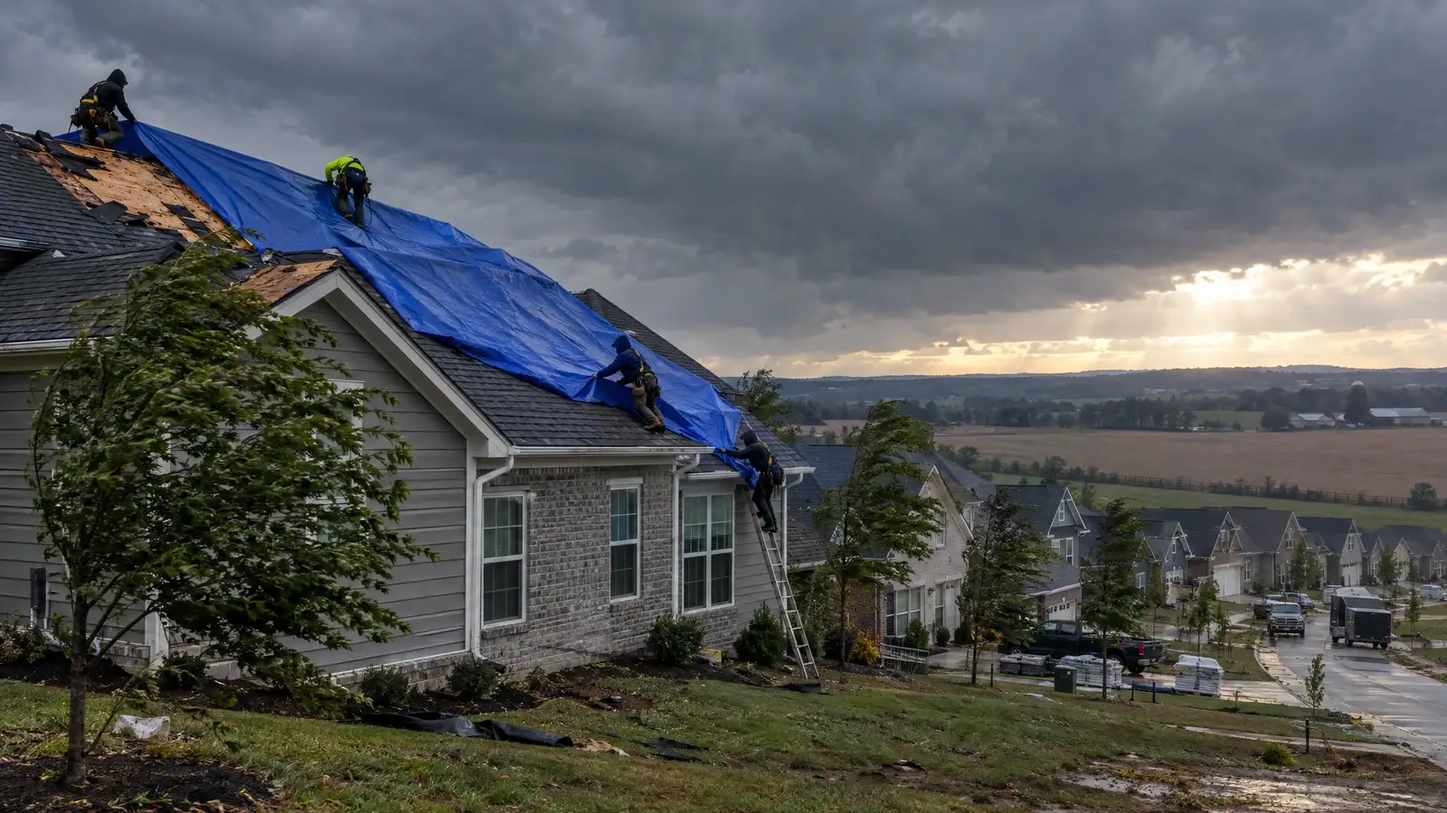Emergency roofing and tarping in White House, Tennessee