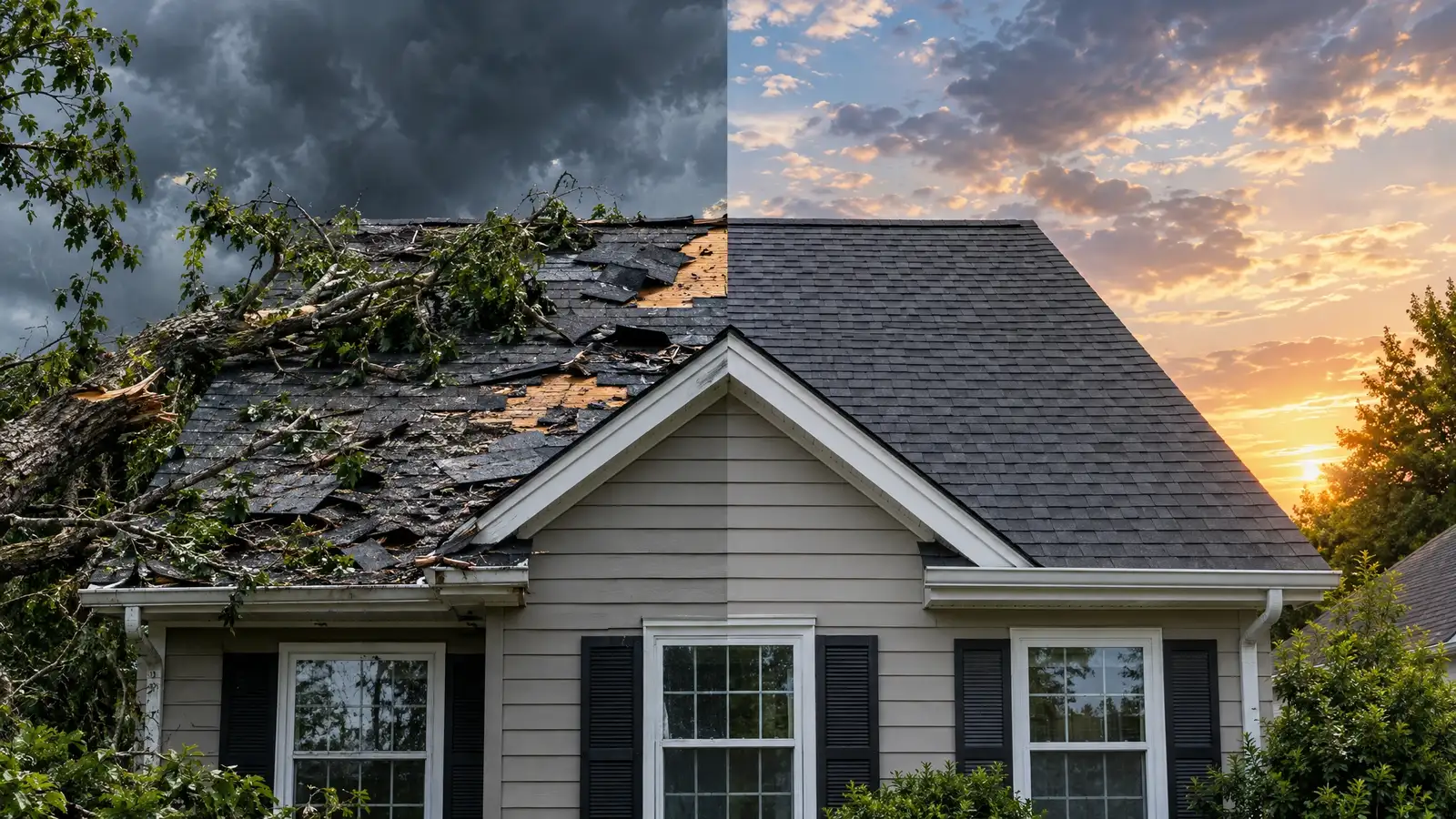 Emergency roofing and storm damage repair in Middle Tennessee