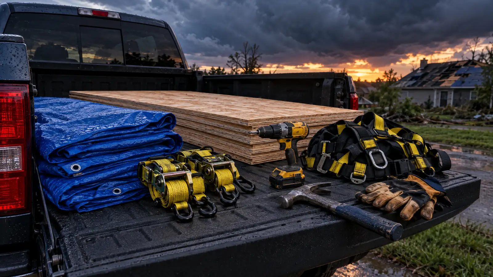 Emergency roofing and storm damage repair in Middle Tennessee
