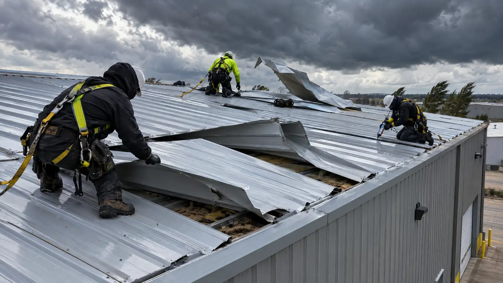 Commercial Metal Roof Emergency Repair in Nashville and Middle Tennessee