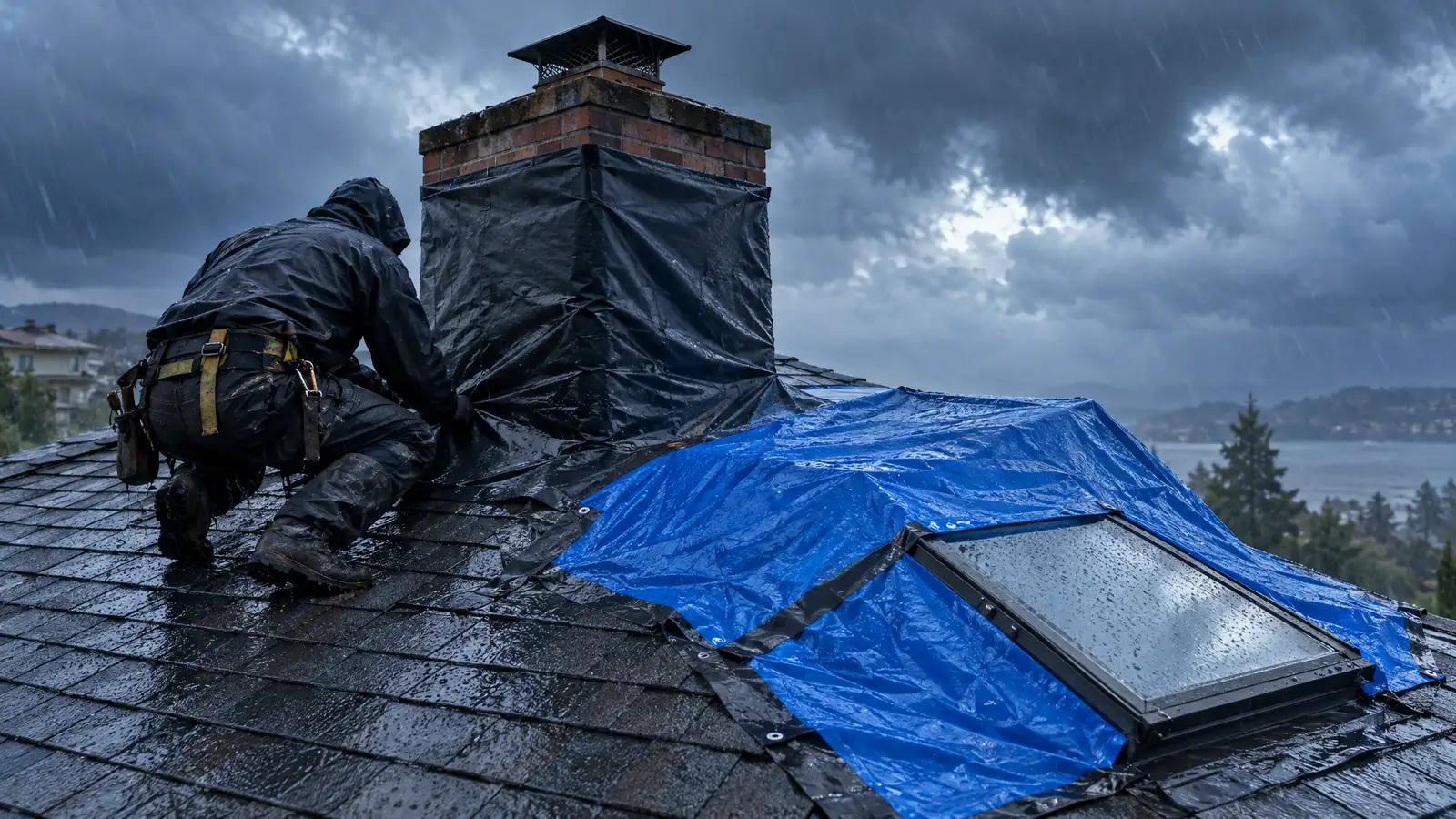 Emergency Skylight and Chimney Leak Protection in Nashville and Middle Tennessee