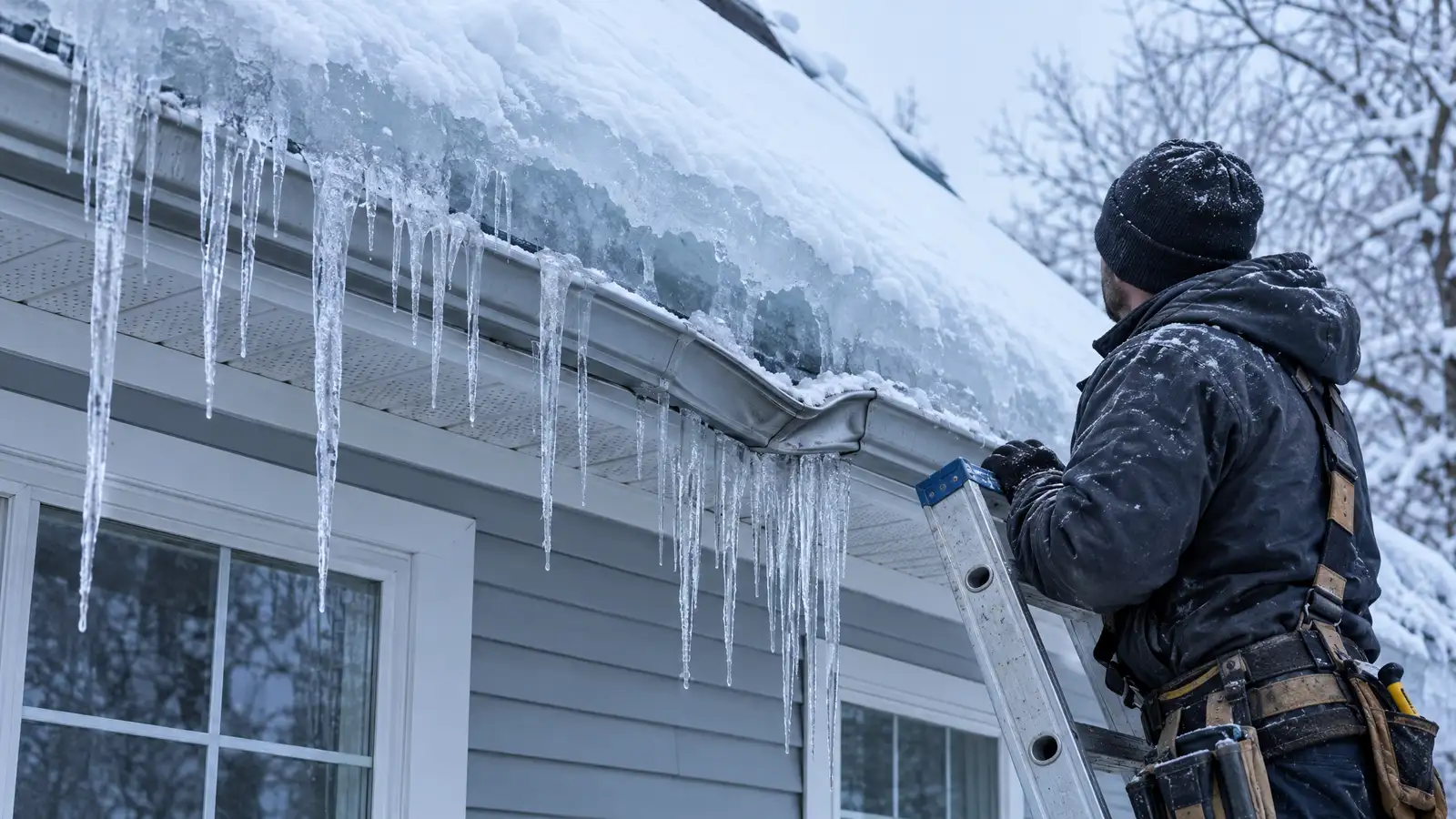 Ice and Snow Damage Roof Repair in Nashville and Middle Tennessee